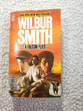 Wilbur Smith A Falcon Flies Paperback 1981 Pan Books Fiction Adventure Vintage